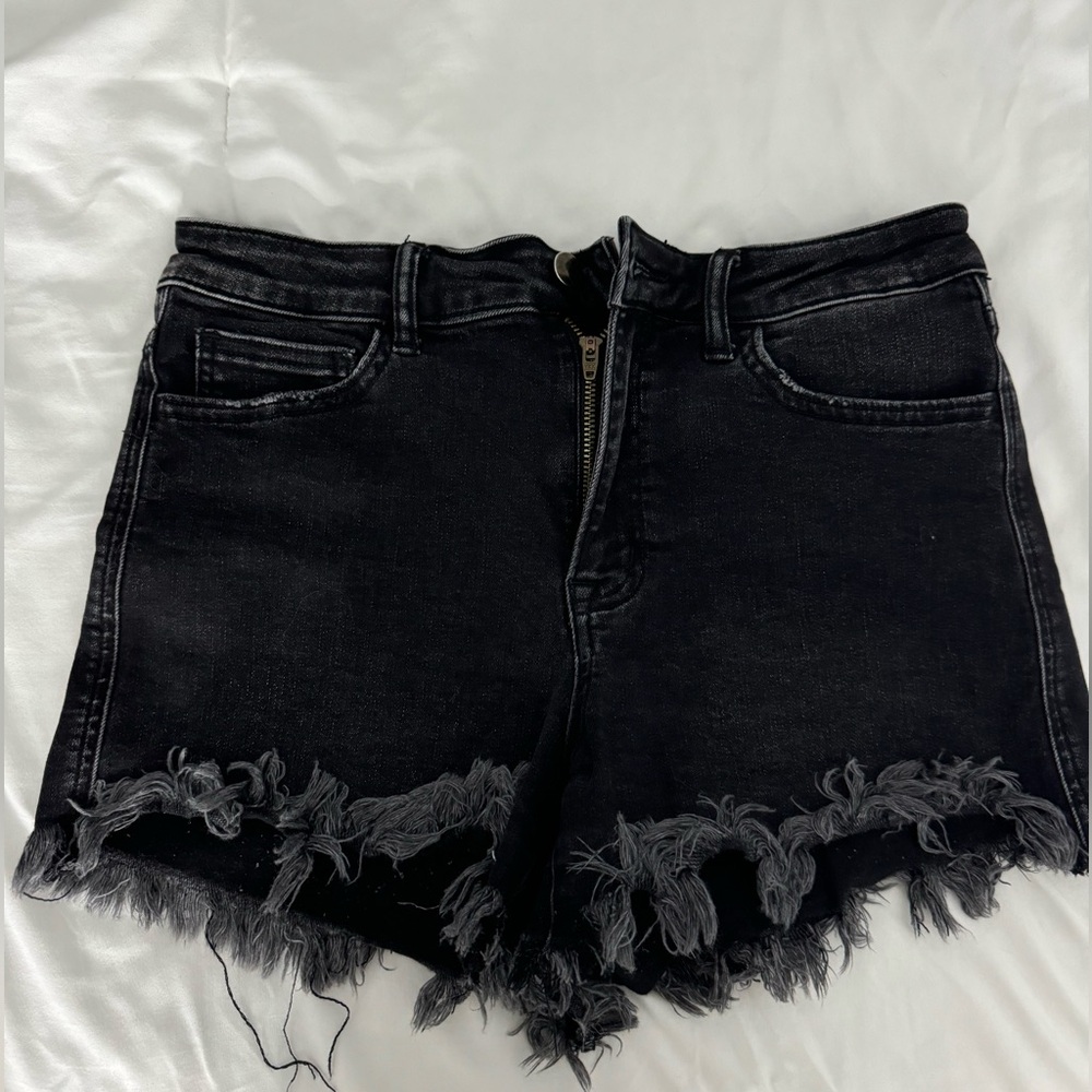 Altar’d State Black Jean Shorts